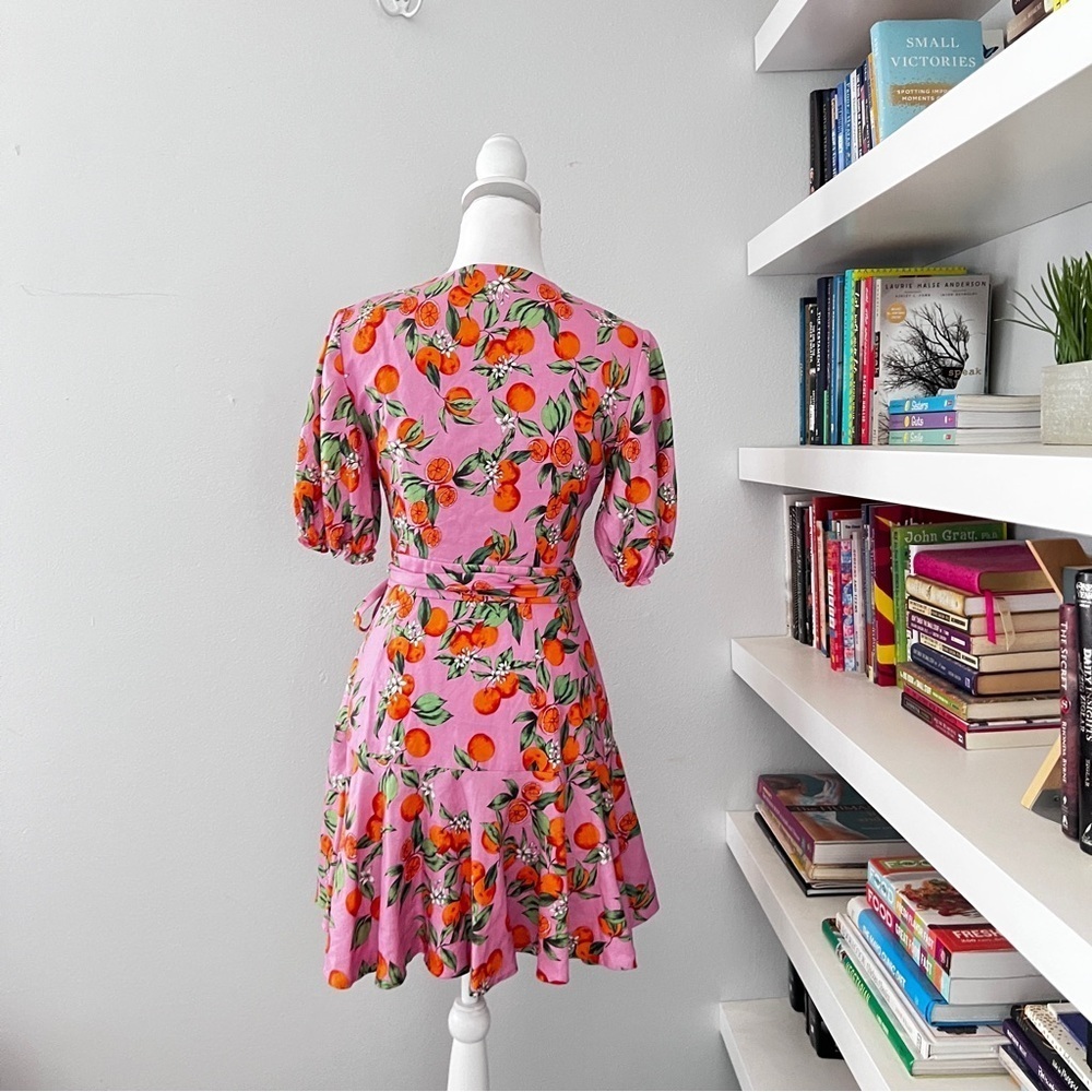 Finders keepers Aranciata pink wrap dress size small - Picture 8 of 15